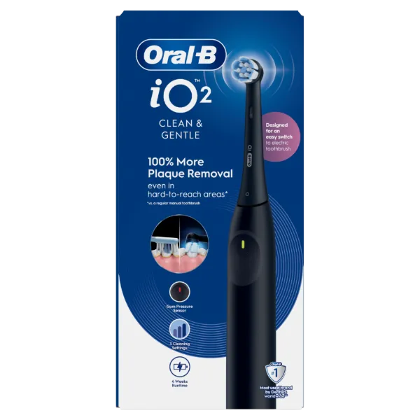 Oral-B iO 2 Elektromos Fogkefe, Éjfekete termékhez kapcsolódó kép