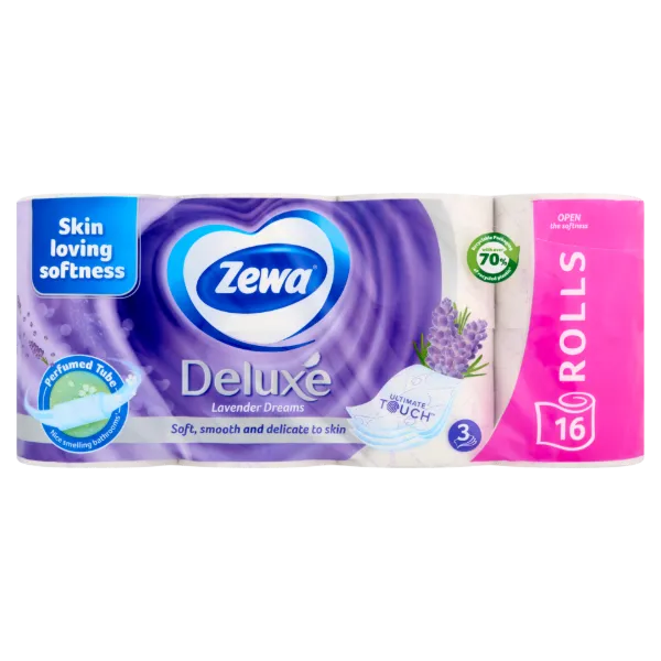 Zewa Deluxe Lavender Dreams toalettpapír 3 rétegű 16 tekercs termékhez kapcsolódó kép