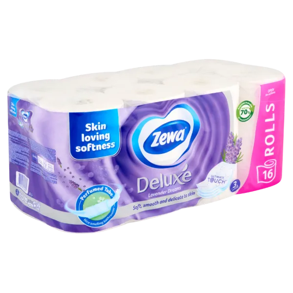 Zewa Deluxe Lavender Dreams toalettpapír 3 rétegű 16 tekercs termékhez kapcsolódó kép