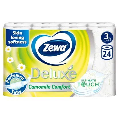 Zewa Deluxe Camomile Comfort toalettpapír 3 rétegű 24 tekercs termékhez kapcsolódó kép