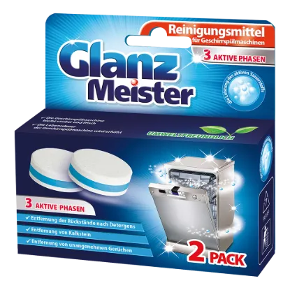 Glanz Meister mosogatógép tisztító tabletta 2db termékhez kapcsolódó kép