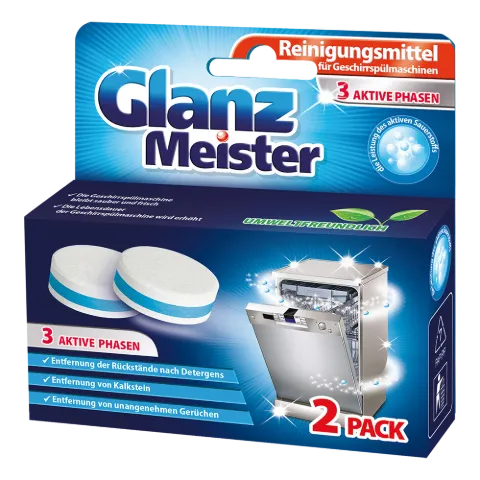 Glanz Meister mosogatógép tisztító tabletta 2db termékhez kapcsolódó kép