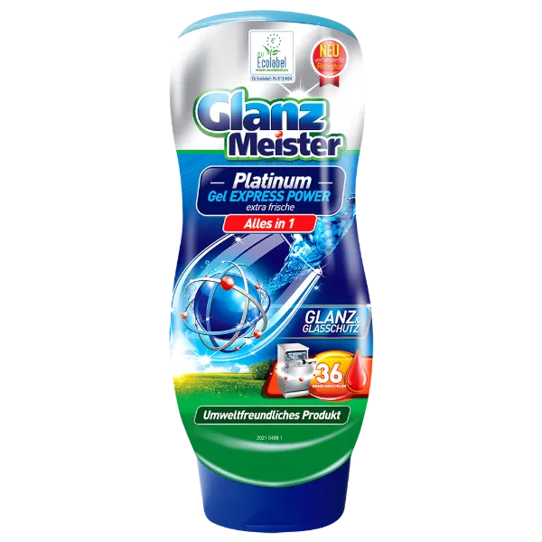 Glanz Meister Platinum gél mosogatógéphez 720ml ECO Label termékhez kapcsolódó kép