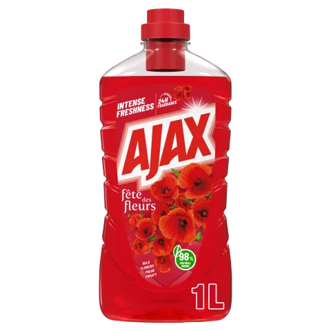 Ajax Flower Fiesta Pipacs Piros általános tisztítószer 1000 ml termékhez kapcsolódó kép