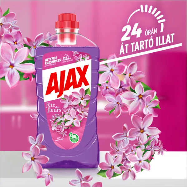 Ajax Flower Fiesta Orgona virág Lila általános tisztítószer 1000 ml termékhez kapcsolódó kép