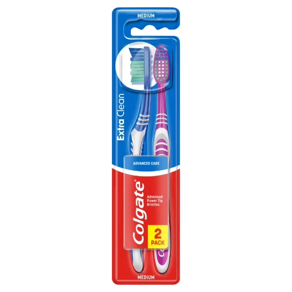Colgate Extra Clean közepes fogkefe 2 db termékhez kapcsolódó kép
