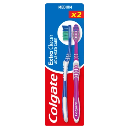 Colgate Extra Clean közepes fogkefe 2 db termékhez kapcsolódó kép