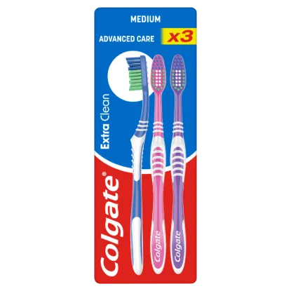 Colgate Extra Clean közepes fogkefe 3 db termékhez kapcsolódó kép