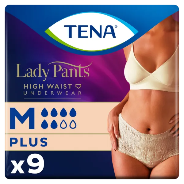 Tena Lady Pants Crème inkontinencia fehérnemű magasított derékrésszel M 9 db termékhez kapcsolódó kép