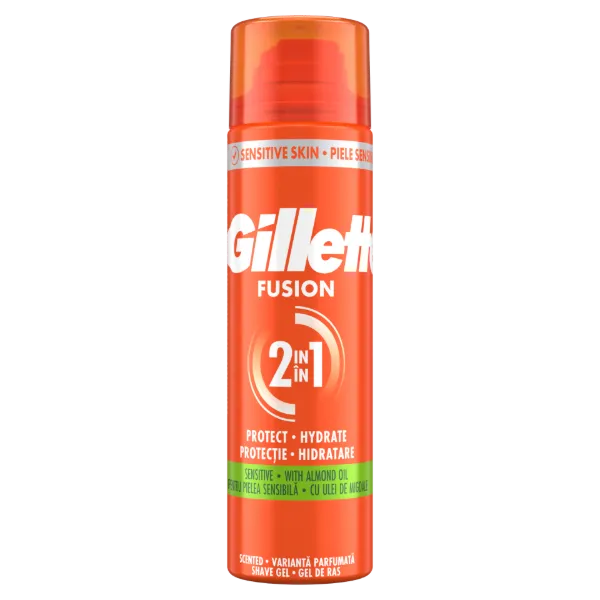 Gillette Fusion Borotvazselé Mandulaolajjal, Érzékeny Bőrre, 200ml termékhez kapcsolódó kép