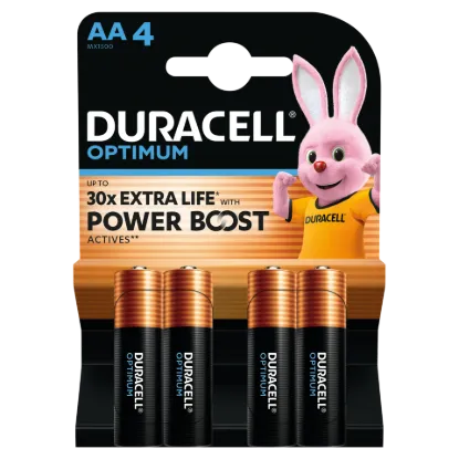 Duracell Optimum Power Boost AA MX1500 1,5 V alkáli elemek 4 db termékhez kapcsolódó kép