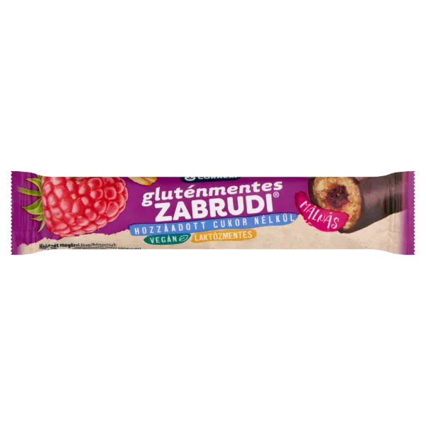 Cornexi gluténmentes málnás zabrudi édesítőszerrel, hozzáadott cukor nélkül 30 g termékhez kapcsolódó kép