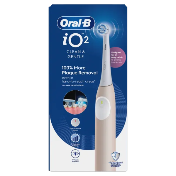Oral-B iO 2 Elektromos Fogkefe, Világos Rózsaszín termékhez kapcsolódó kép