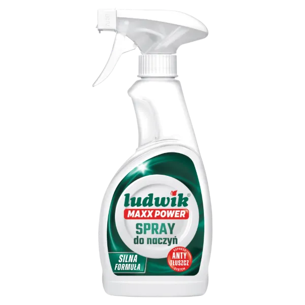 Ludwik Maxx Power mosogatóspray citrus és zöld tea illattal 400 ml termékhez kapcsolódó kép