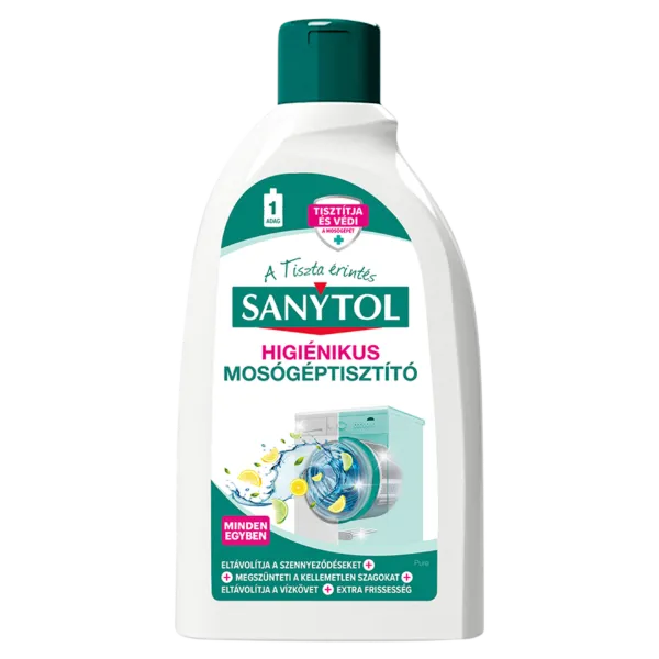 Sanytol higiénikus mosógéptisztító 250 ml termékhez kapcsolódó kép