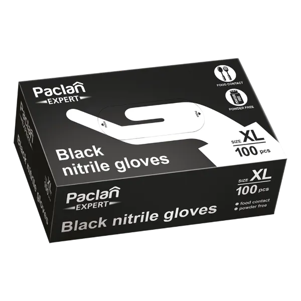 Paclan Expert Fekete Nitril kesztyű 100db - XL termékhez kapcsolódó kép