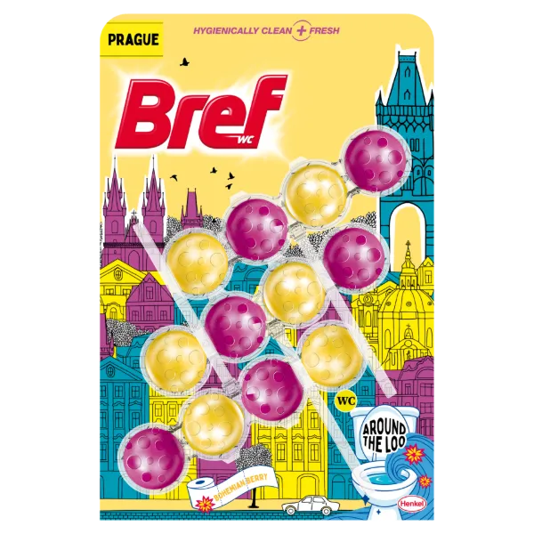 Bref Limited Edition Bohemian Berry WC frissítő 4 x 50 g termékhez kapcsolódó kép