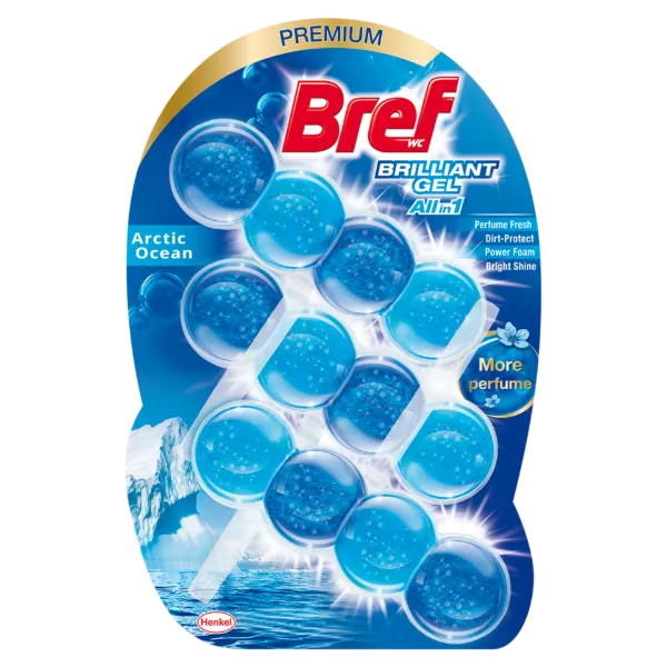 Bref Brilliant Gel Arctic Ocean WC frissítő 3 x 42 g termékhez kapcsolódó kép