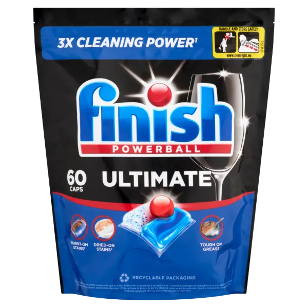 Finish Powerball Ultimate Fresh mosogatógép kapszula 60 db 774 g termékhez kapcsolódó kép
