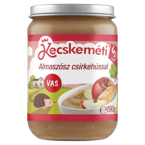 Kecskeméti almaszósz csirkehússal bébiétel 5 hónapos kortól 190 g termékhez kapcsolódó kép