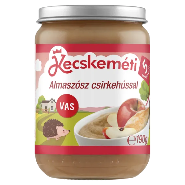 Kecskeméti almaszósz csirkehússal bébiétel 5 hónapos kortól 190 g termékhez kapcsolódó kép
