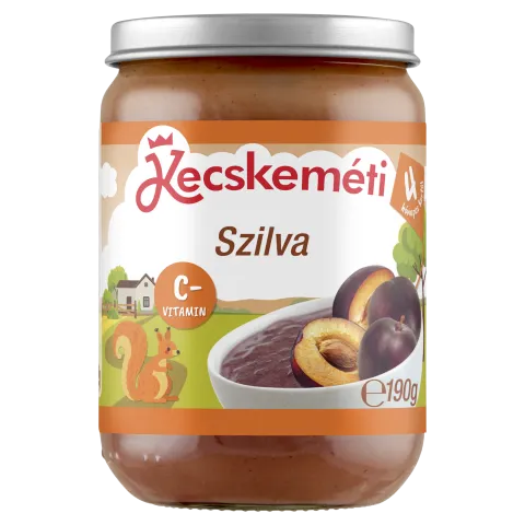 Kecskeméti szilva bébidesszert 4 hónapos kortól 190 g termékhez kapcsolódó kép