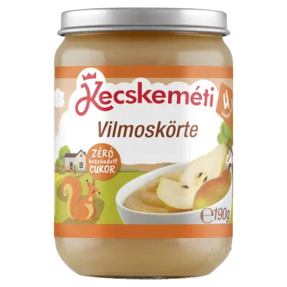 Kecskeméti vilmoskörte bébidesszert 4 hónapos kortól 190 g termékhez kapcsolódó kép