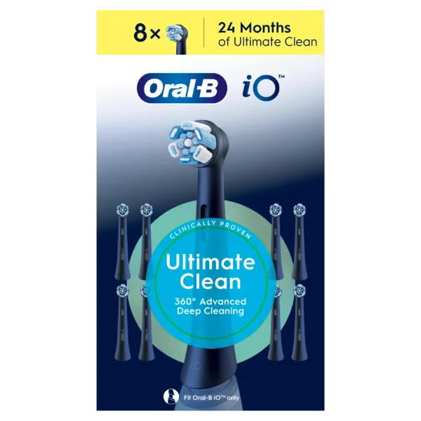Oral-B iO Series Ultimate Clean, Fekete, Eredeti Fogkefefej, CrissCross Sörték, 8 termékhez kapcsolódó kép
