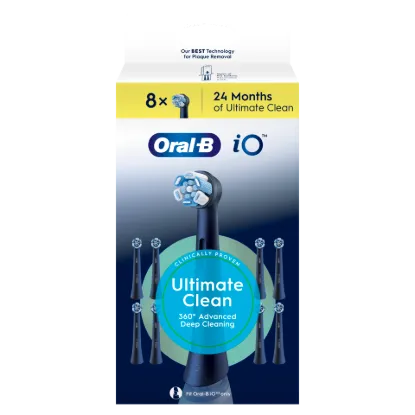 Oral-B iO Series Ultimate Clean, Fekete, Eredeti Fogkefefej, CrissCross Sörték, 8 termékhez kapcsolódó kép