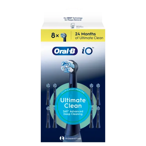 Oral-B iO Series Ultimate Clean, Fekete, Eredeti Fogkefefej, CrissCross Sörték, 8 termékhez kapcsolódó kép