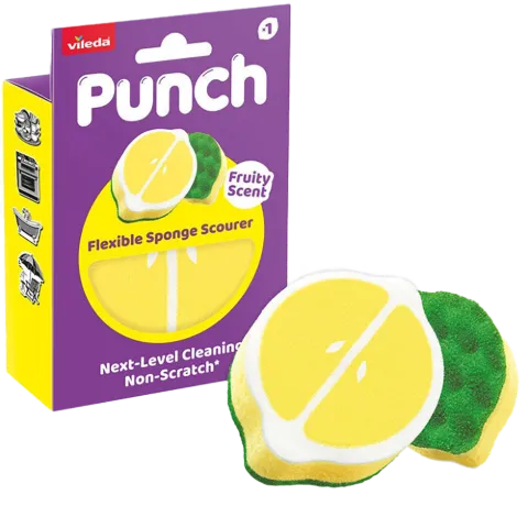 Vileda súrolószivacs 1db Punch Lemon, rugalmas termékhez kapcsolódó kép