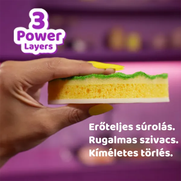 Vileda súrolószivacs 1db Punch Lemon, rugalmas termékhez kapcsolódó kép