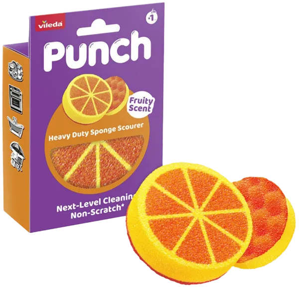 Vileda súrolószivacs 1db Punch Orange, extra erős termékhez kapcsolódó kép