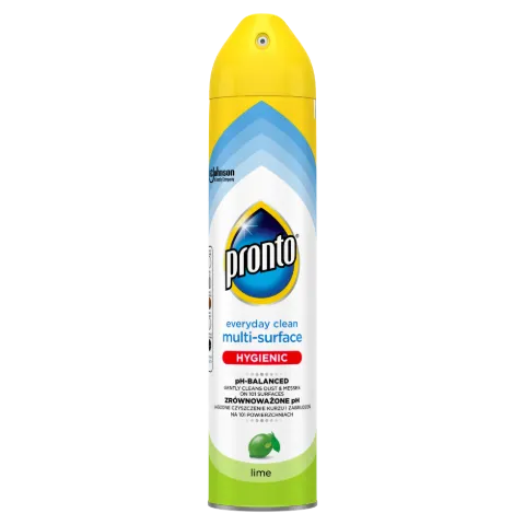 Pronto Everyday Clean Multi-Surface általános felülettisztító aeroszol 250ml Lime Label termékhez kapcsolódó kép