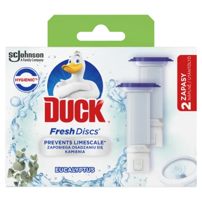 Duck Fresh Discs zselés WC-öblítő korong utántöltő 2x36ml Eukaliptusz termékhez kapcsolódó kép