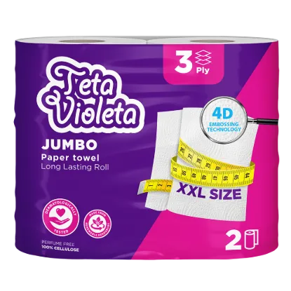 Violeta háztartási papírtörlő JUMBO XXL prémium 3 réteg/2 tekerecs termékhez kapcsolódó kép