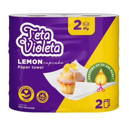 Violeta Maxi háztartási papírtörlő 2 rétegű 2 tekercs Citrom illat termékhez kapcsolódó kép