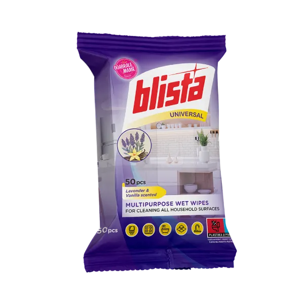 BLISTA nedves törlőkendő UNIVERZÁLIS 50/1 - alma illat termékhez kapcsolódó kép