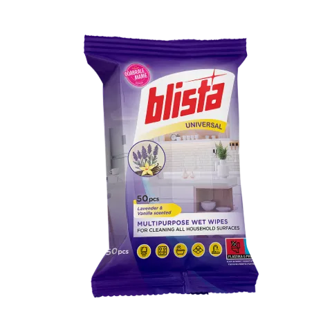 BLISTA nedves törlőkendő UNIVERZÁLIS 50/1 - levendula/vanília illat termékhez kapcsolódó kép