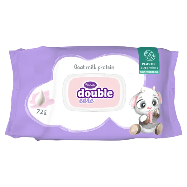 VIOLETA Double Care popsitörlő 72db  (14/#) termékhez kapcsolódó kép
