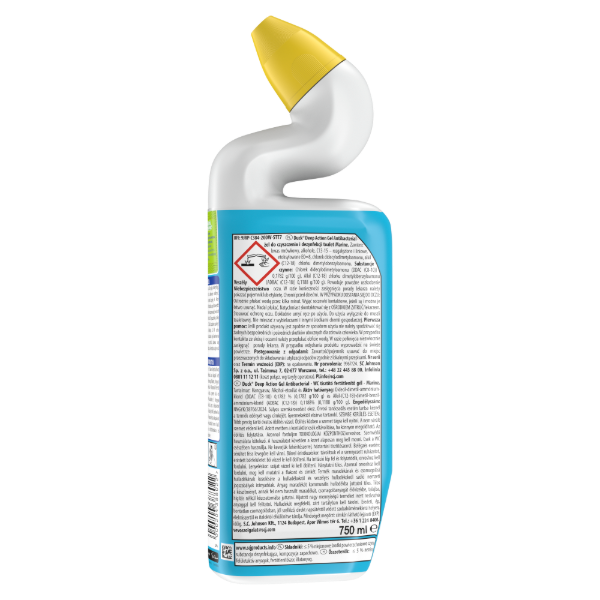 Duck Deep Action Gel WC-tisztító fertőtlenítő gél Marine illattal 750ml termékhez kapcsolódó kép