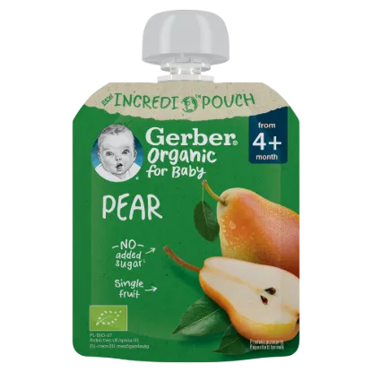 Gerber bio körte gyümölcspüré 80g termékhez kapcsolódó kép
