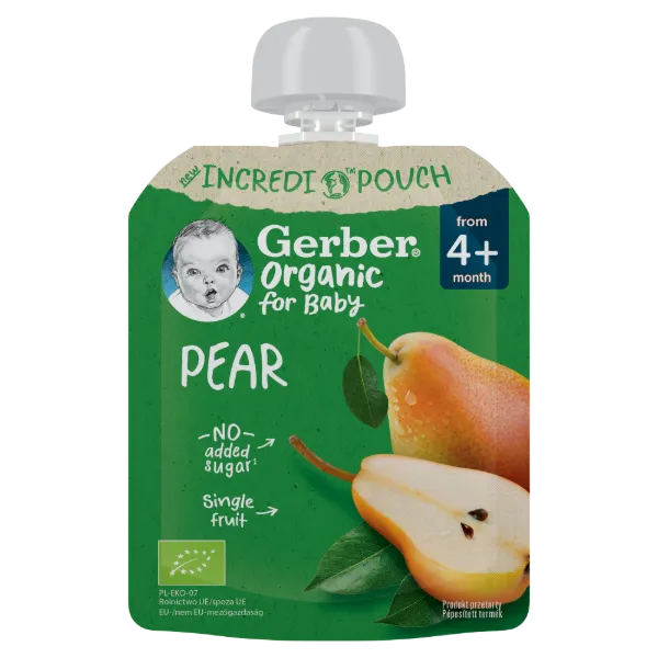Gerber bio körte gyümölcspüré 80g termékhez kapcsolódó kép