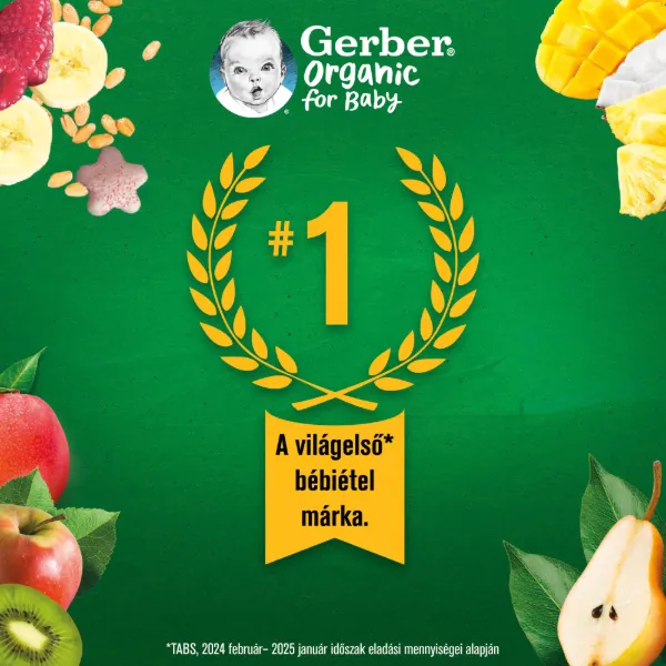 GERBER BIO KORTE GYUMOLCSPURE 80 g termékhez kapcsolódó kép