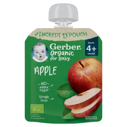 Gerber bio gyümölcspüré alma 80g termékhez kapcsolódó kép
