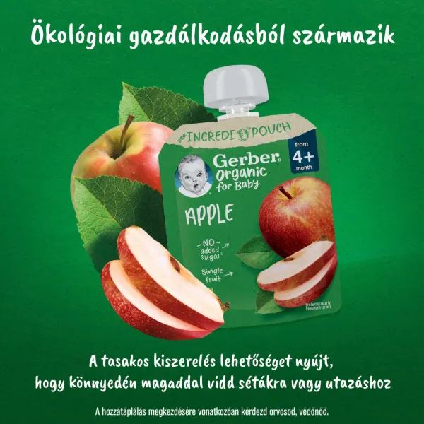 Gerber bio gyümölcspüré alma 80g termékhez kapcsolódó kép