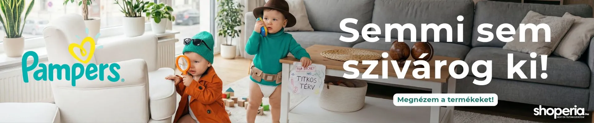 Újdonság a Shoperián: ismerd meg a Pampers 99% Water nedves törlőkendőt!