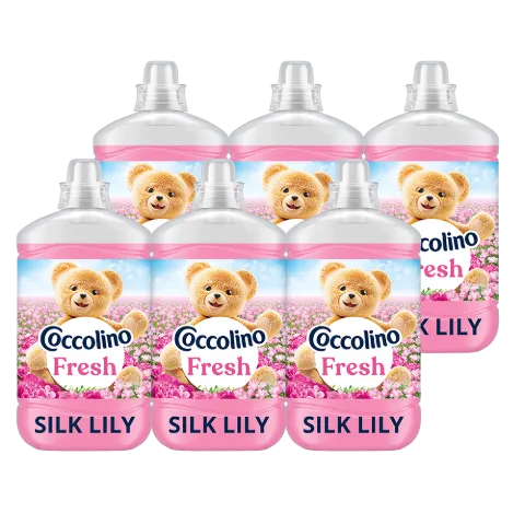 Coccolino Fresh Silk Lily öblítőkoncentrátum 74 mosás 1702 ml termékhez kapcsolódó kép