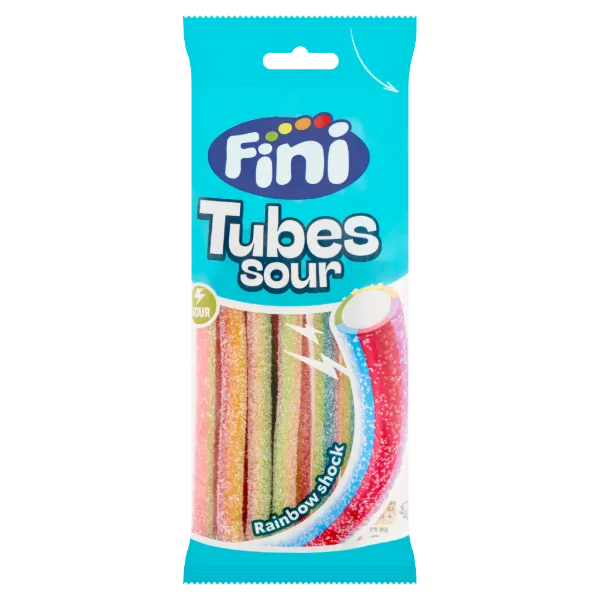 Fini Tubes szivárvány savanyú gumicukor 80g termékhez kapcsolódó kép