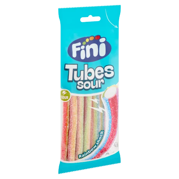 FINI TUBES SOUR GUMICUKOR RAINBOW SH. 80 g termékhez kapcsolódó kép